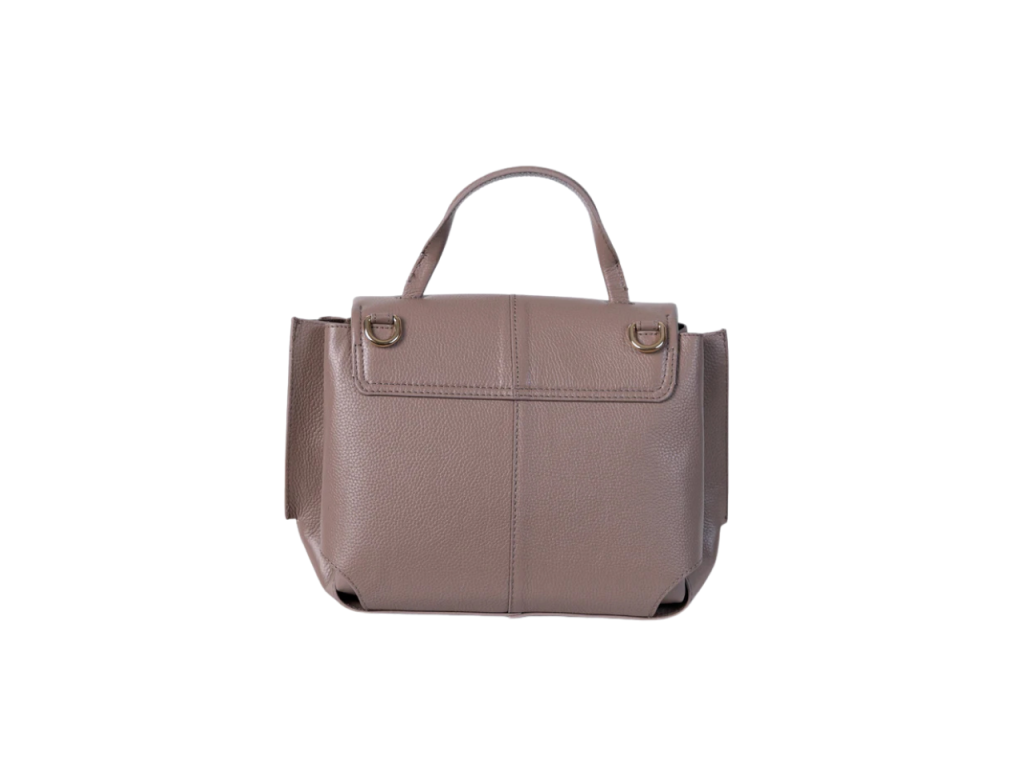 capri-tote-puder-bocni-pogled Bočni pogled na Capri Tote torbu u puder boji
