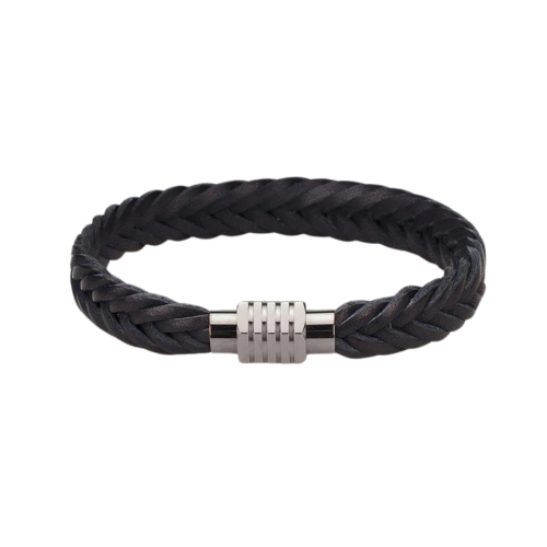 HANDMADE-LEATHER-SIMON-COLOR-BLACK Simon narukvica