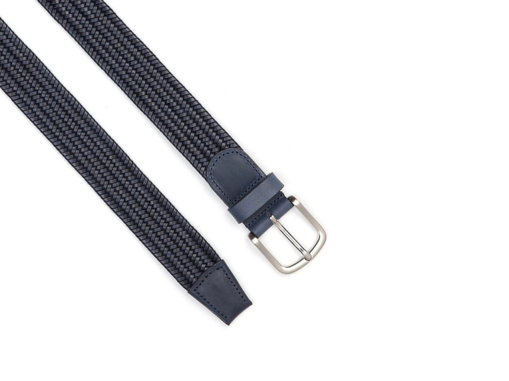 KAIS-747-NAVY-(2) Woven Elastic Belt<br>Milan Navy