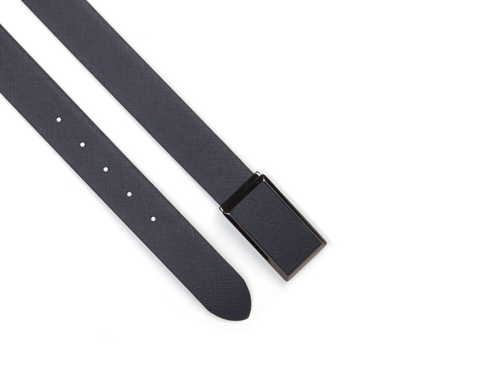 SAFIANO-NAVY-ANILINE-BLACK-(3) kožni kaiš crni