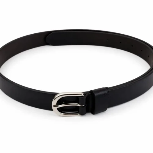 SAFFIANO BLACK women's belt SAFFIANO BLACK women's belt