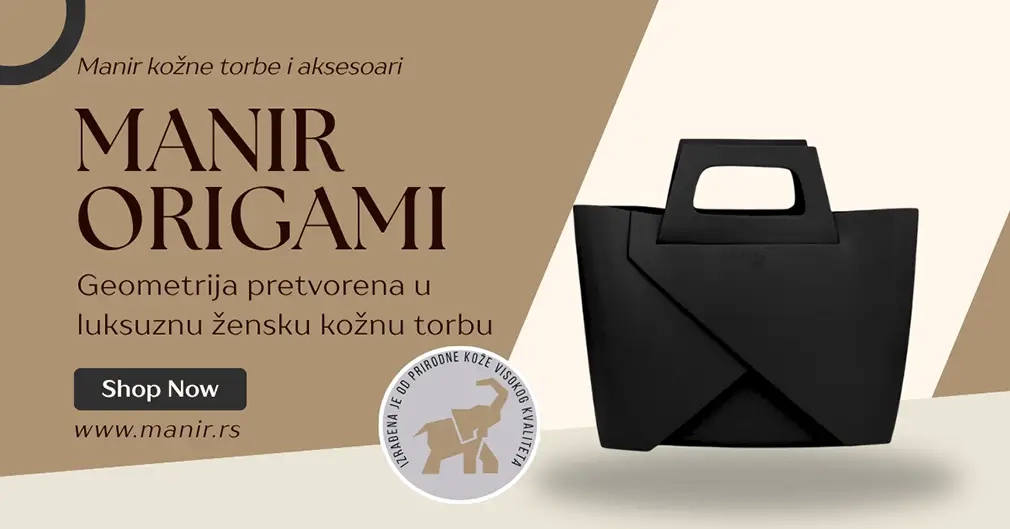 MANIR ORIGAMI ženska kožna torba