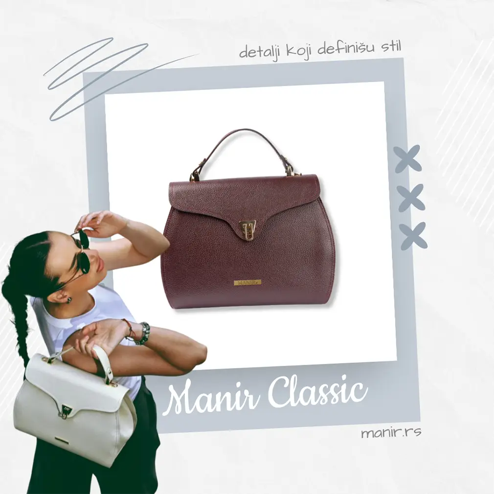 Kožna torba Manir Classic – detalji koji definišu stil