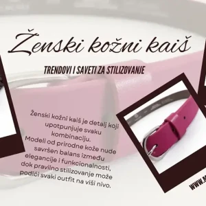 ženski kožni kaiš od prirodne kože